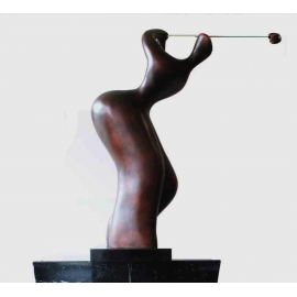 人物雕塑-打高爾夫球 y14279 立體雕塑.擺飾 立體雕塑系列-人物雕塑系列